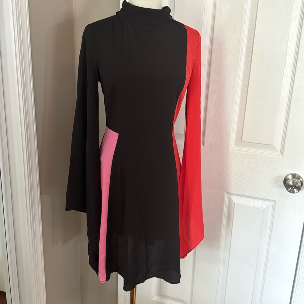 One33 Social Black and Red Midi Dress